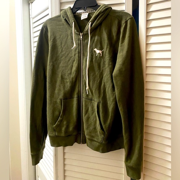 PINK Victoria's Secret Tops - Pink by Victoria’s Secret Zip Up Hoodie, L